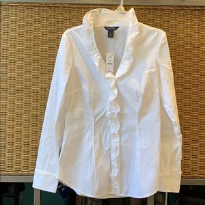 Women’s Button Down White Cotton Shirt